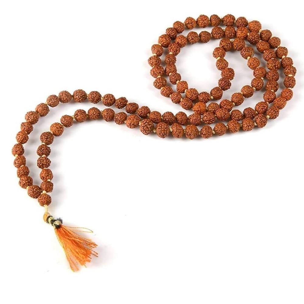 IS4A Nepali Rudraksha Mala with Certificate for Wearing and Japa Mala Necklace